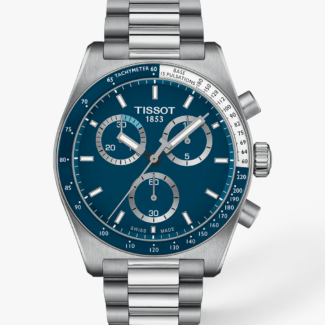 Tissot PR516 T149.417.11.041.00 blue dial chronograph, front view
