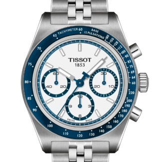 Tissot PR516 T149.462.11.011.00 white dial chronograph, front view